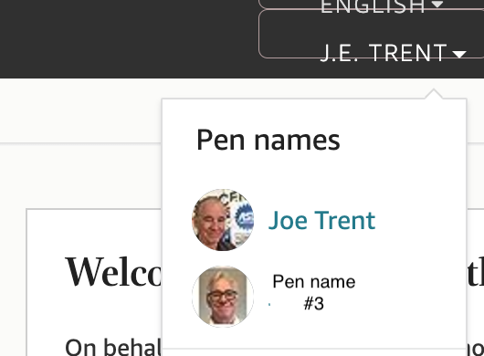 Pen names.